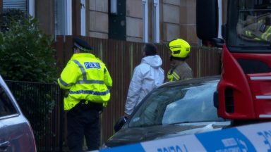 Nine fire crews called to tenement blaze as one person treated by medics in Dennistoun