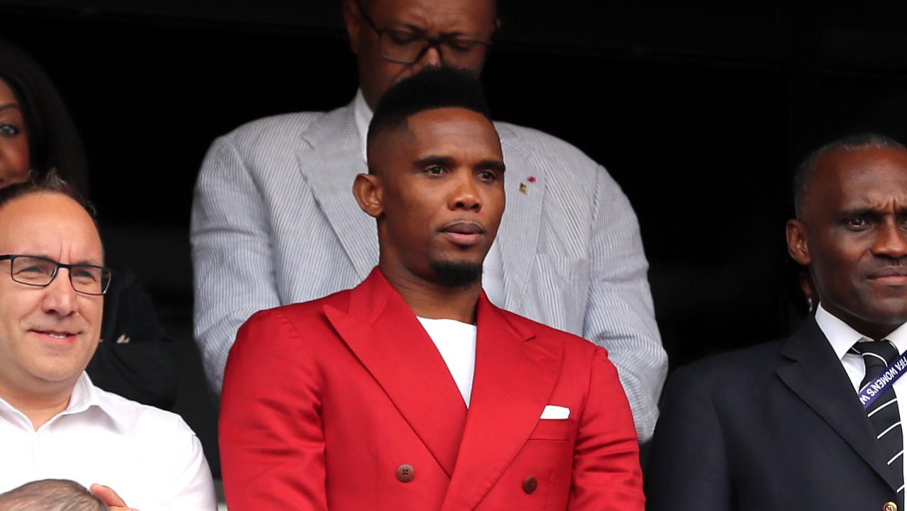 Former Cameroon striker Samuel Eto’o filmed appearing to attack man at World Cup