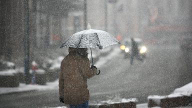 Rain and snow forecast as yellow weather warning issued for parts of Scotland