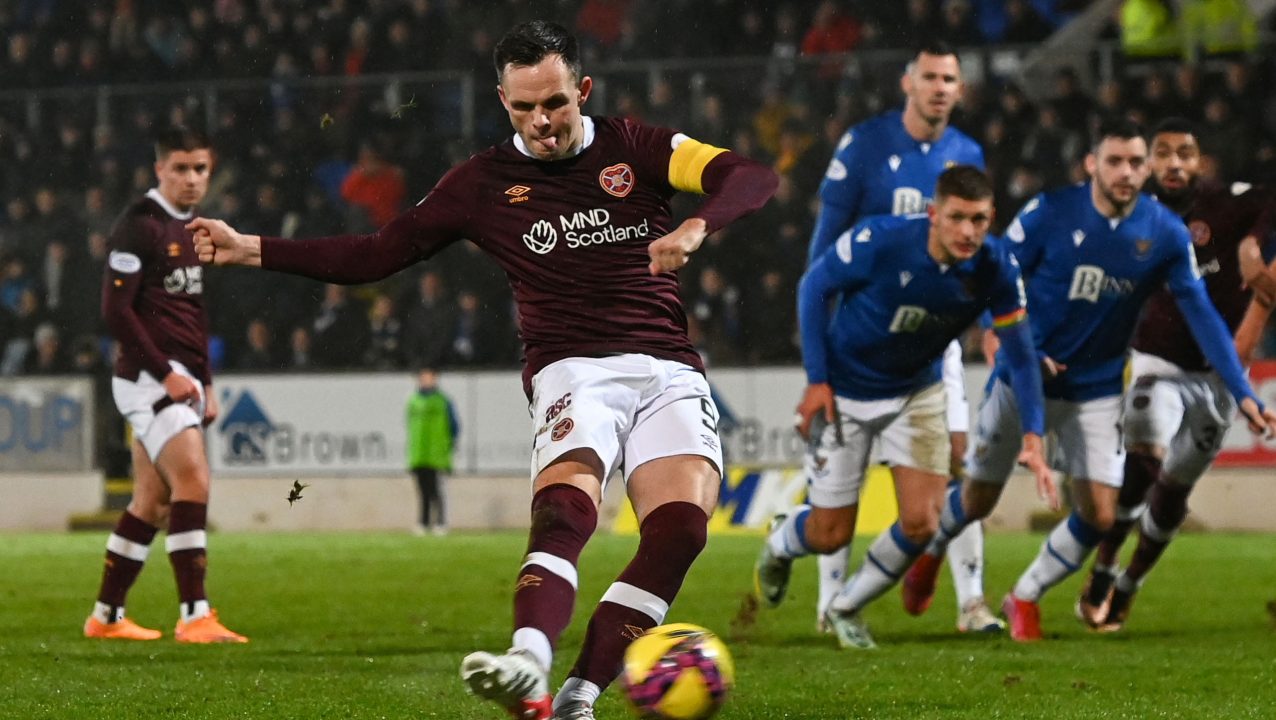 Stand-in skipper Lawrence Shankland leads by example in Hearts’ victory