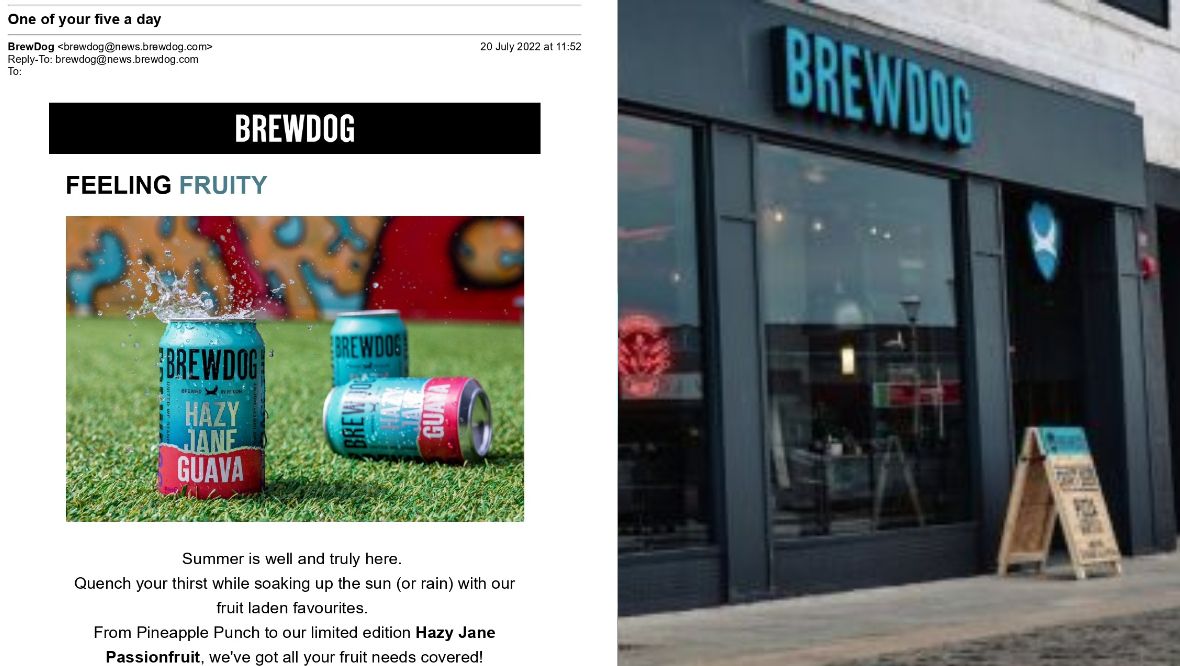 BrewDog advert banned over fruit-flavoured beer’s ‘one of your five a day’ claim