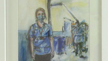 Artist Gilly McLaren’s personal tributes to NHS staff go on display Ninewells Hospital in Dundee
