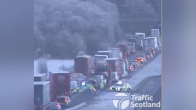 Police call for witnesses after two men rushed to hospital from A9 road crash between van and HGV near Broxden roundabout