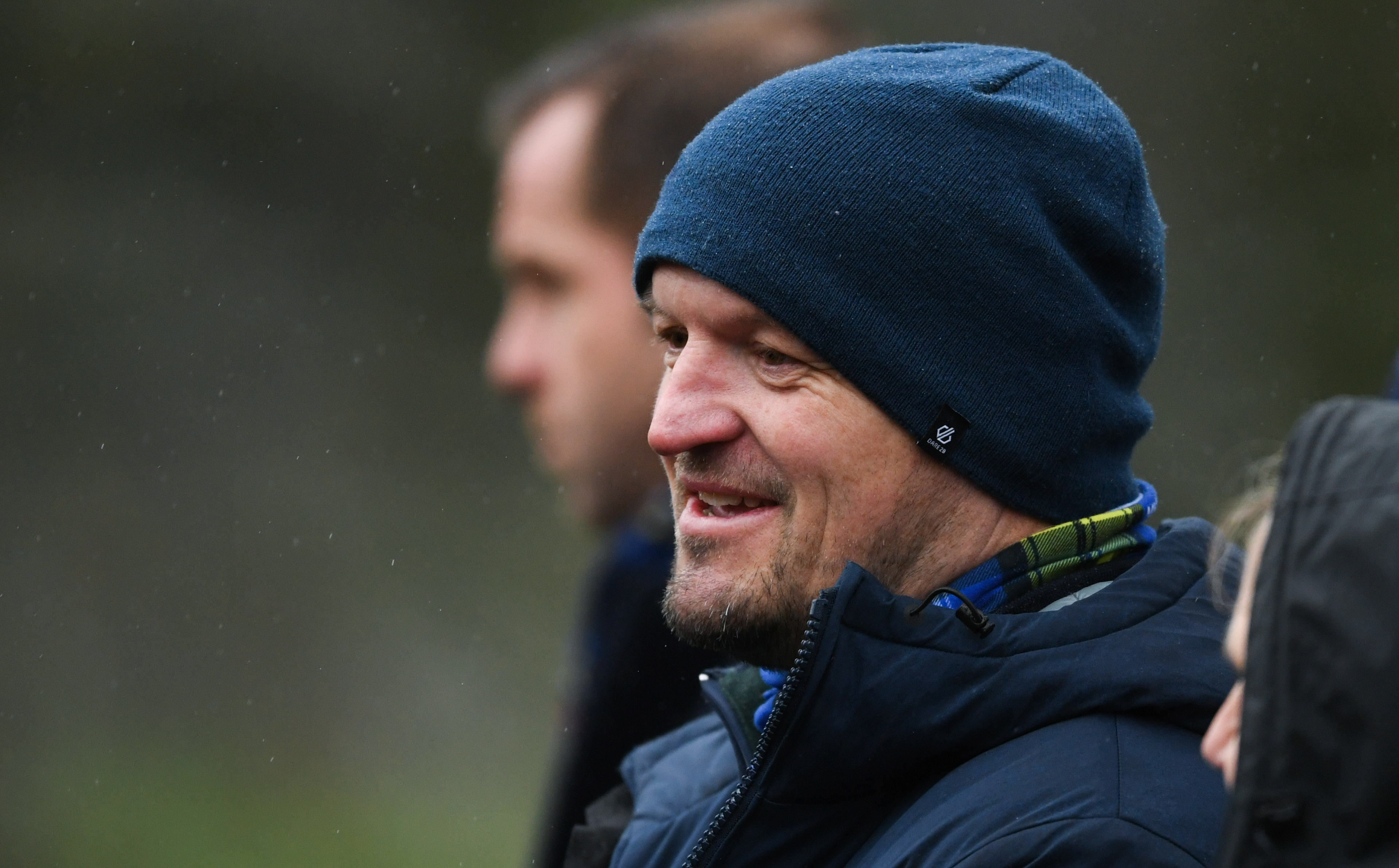 Scotland head coach Gregor Townsend arrives for the memorial service.