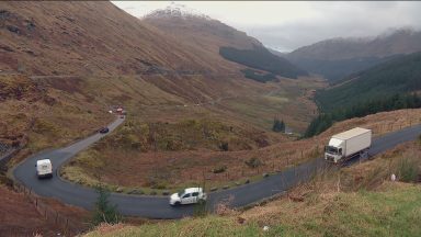 Rest and Be Thankful traffic on A83 diverted via Old Military Road due to heavy rainfall