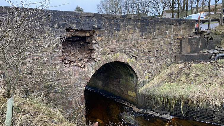 Emergency South Lanarkshire road closure in place as heavy rainfall damages bridge