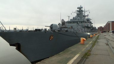 Three NATO warships from Germany, Poland and Britain dock in Dundee for crew breaks