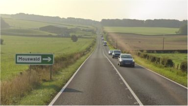 One man and two women rushed to hospital after three-car crash on A75 in Mouswald, Dumfries