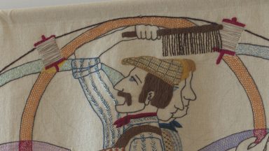 First panels of Dundee’s tapestry on display at the V&A