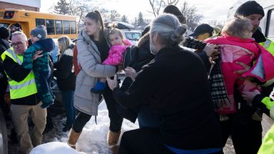 Two children killed and six injured as bus crashes into nursery in Quebec, Canada