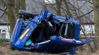 Two pensioners in hospital as police appeal after two-car crash on A90 Queensferry Road Edinburgh