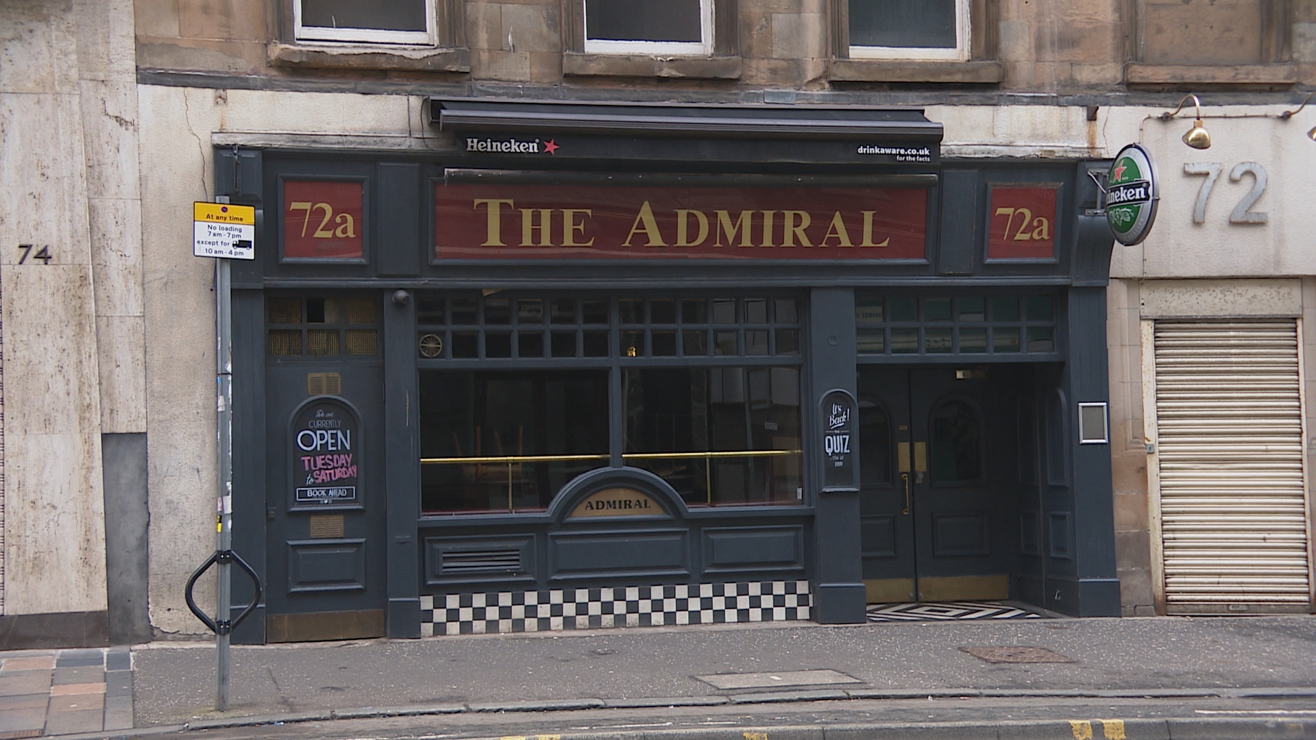 The Admiral pub on Glasgow's Waterloo St. 