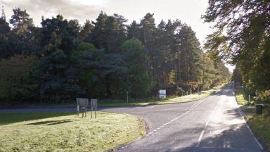 Two people in hospital after four-car crash at junction to Dalcross Estate