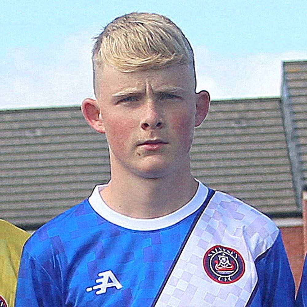 The youngster played for Salveston Community Football Club.