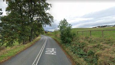 Two in hospital after three-vehicle crash on A944 near Alford closes road for hours