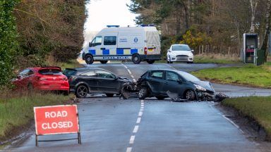 Boy, 5, fighting for life and two others injured after three-car crash near Inverness Airport