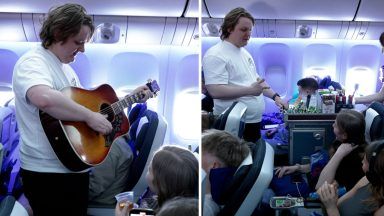 Lewis Capaldi surprises fans with latest single on British Airways flight from London to Los Angeles