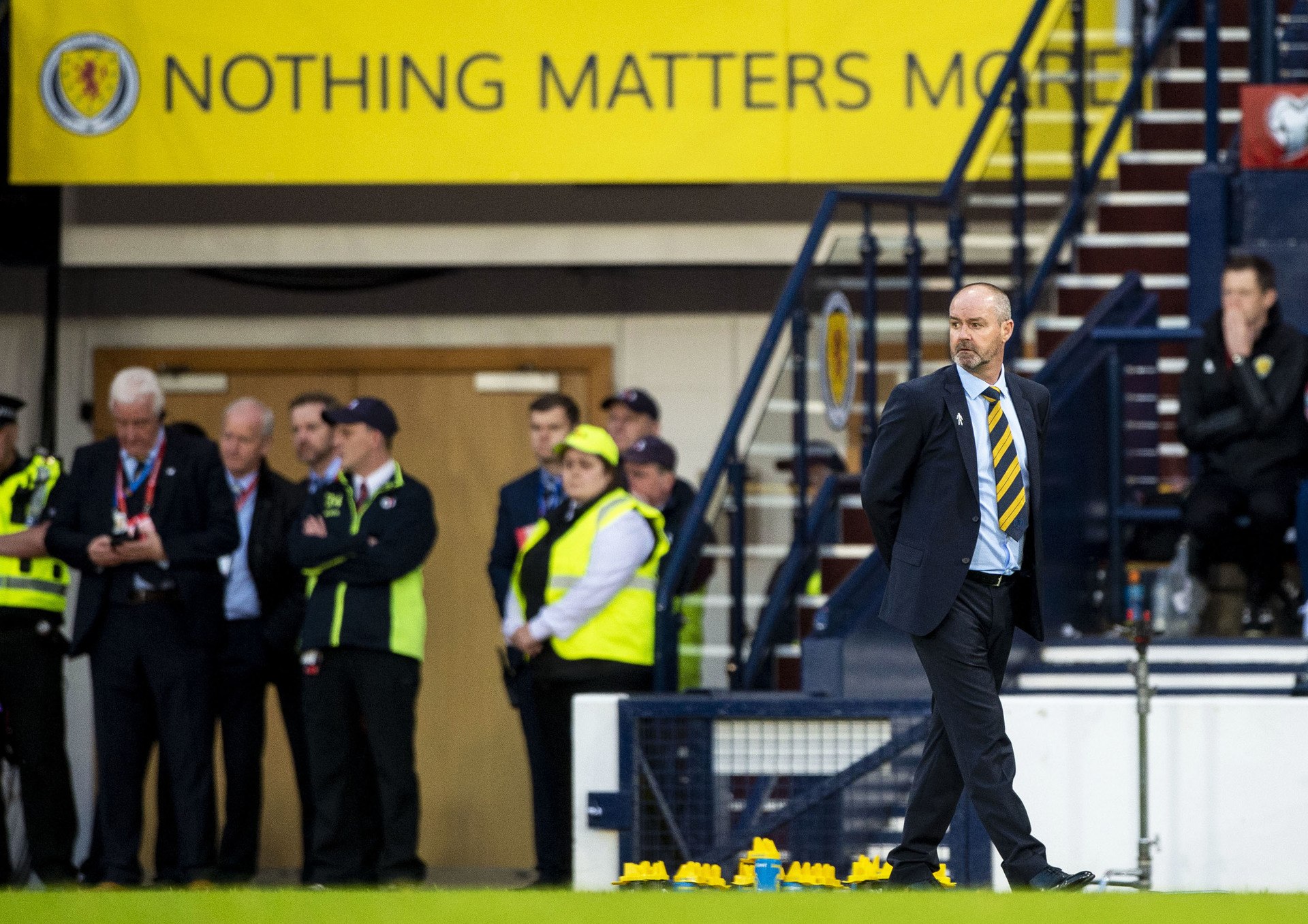 Steve Clarke saw his side net a late winner to take three points from his first game in charge. (Photo by SNS Group)