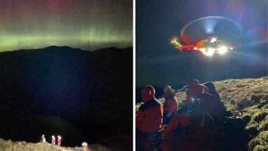 Missing hillwalker found dead after rescue effort amid Aurora Borealis near Arrochar