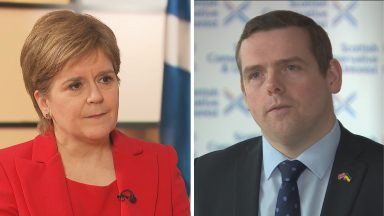 Nicola Sturgeon settles £100 bet lost to Douglas Ross