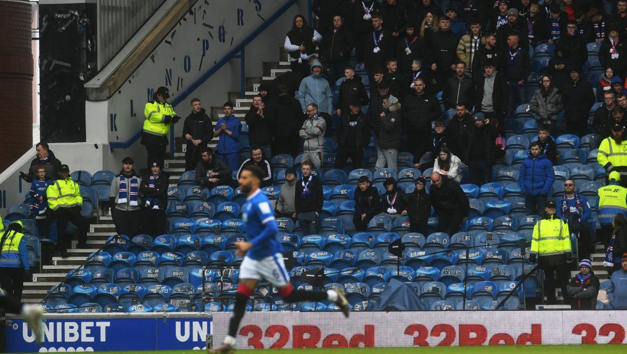 Union Bears absent from Rangers’ Scottish Cup win after ‘offensive banner’ row