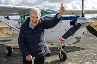 Edinburgh care home resident, 93, fulfils wish to return to skies in small plane