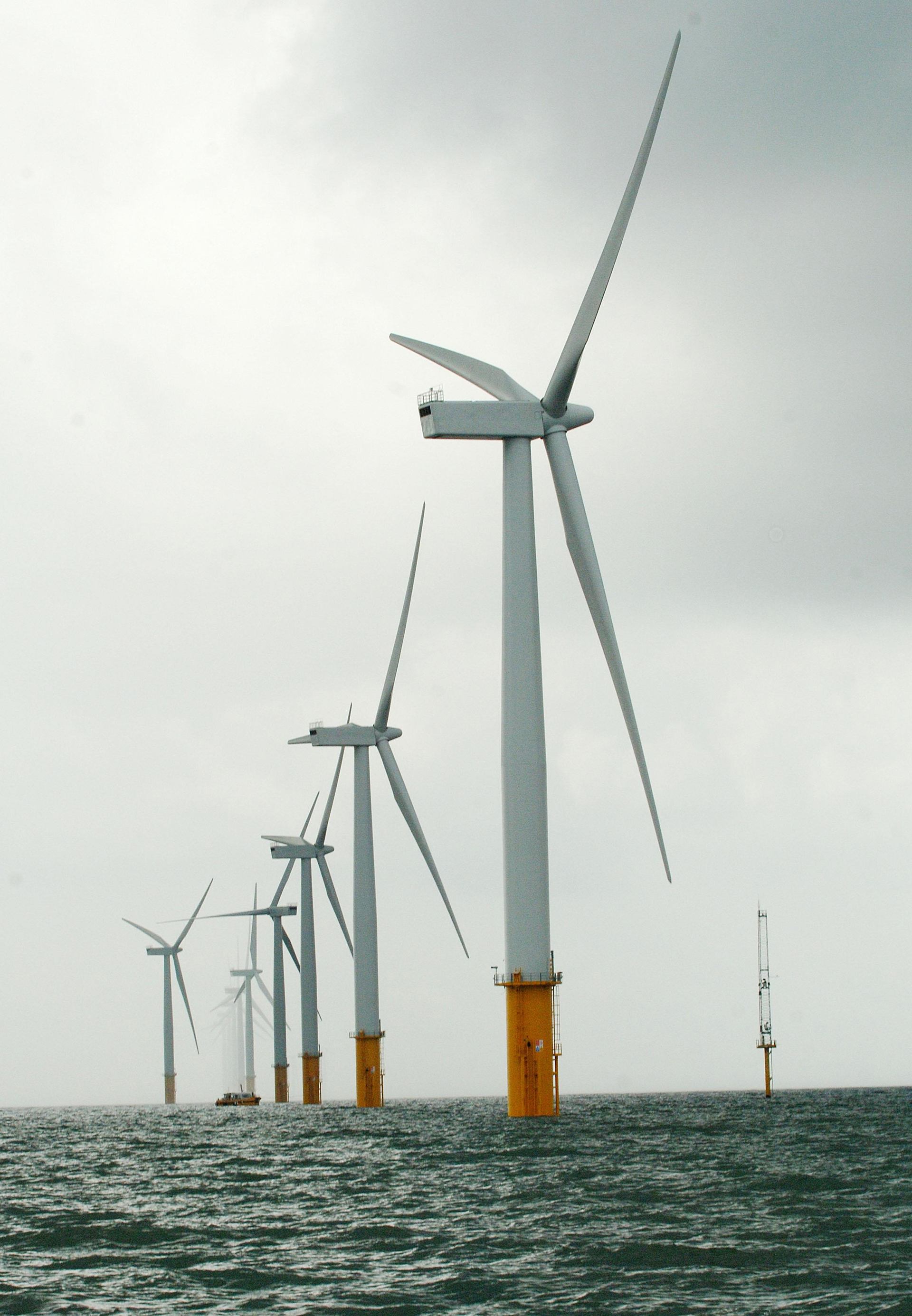 The Russian ship passed near wind farms, it is claimed.