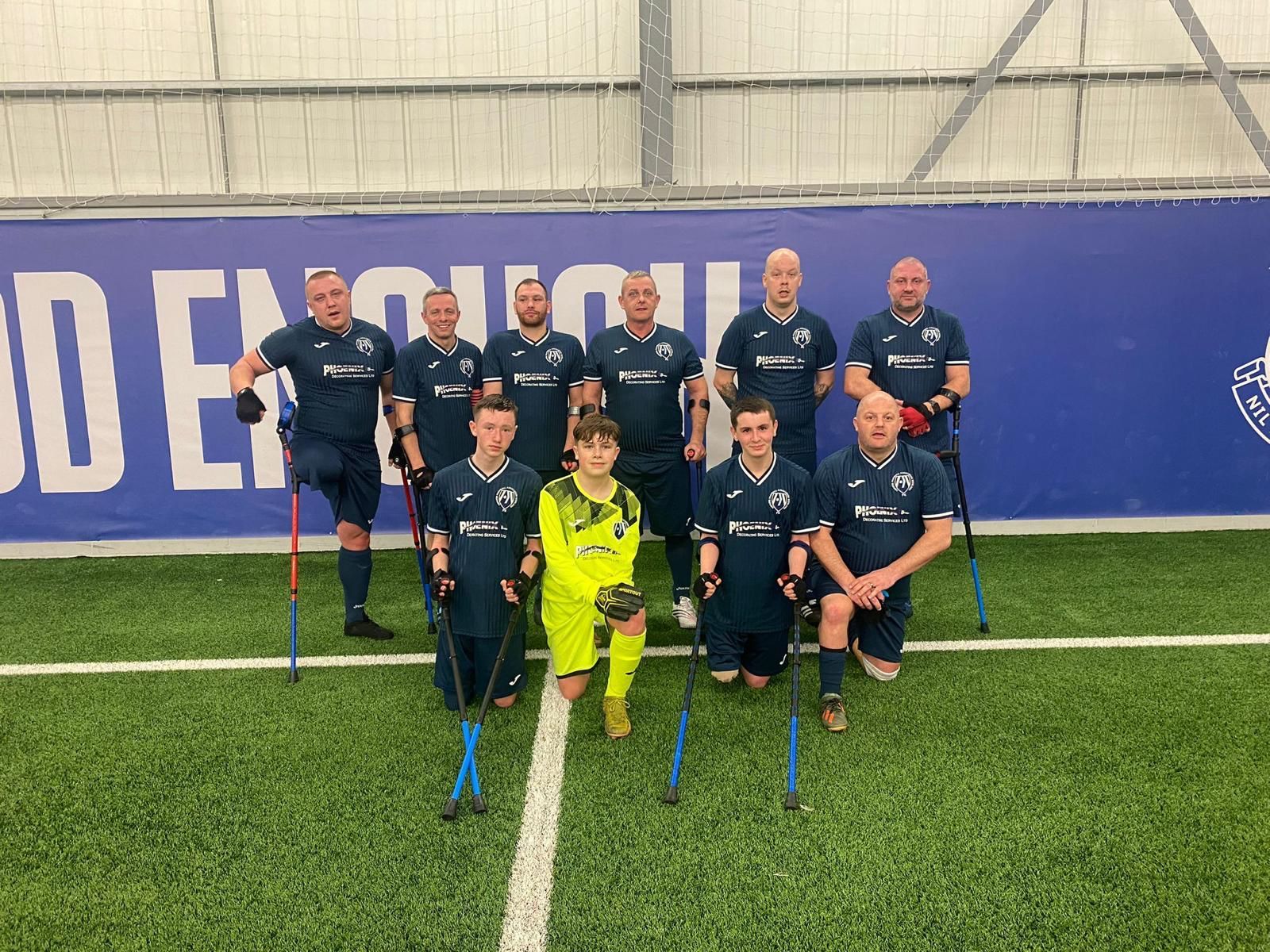 Connor Elliot is a member of the Amputee Football Association Scotland.
