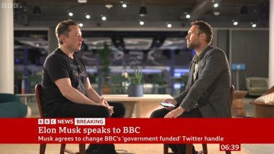 Elon Musk says BBC’s ‘government-funded media’ Twitter tag will be updated