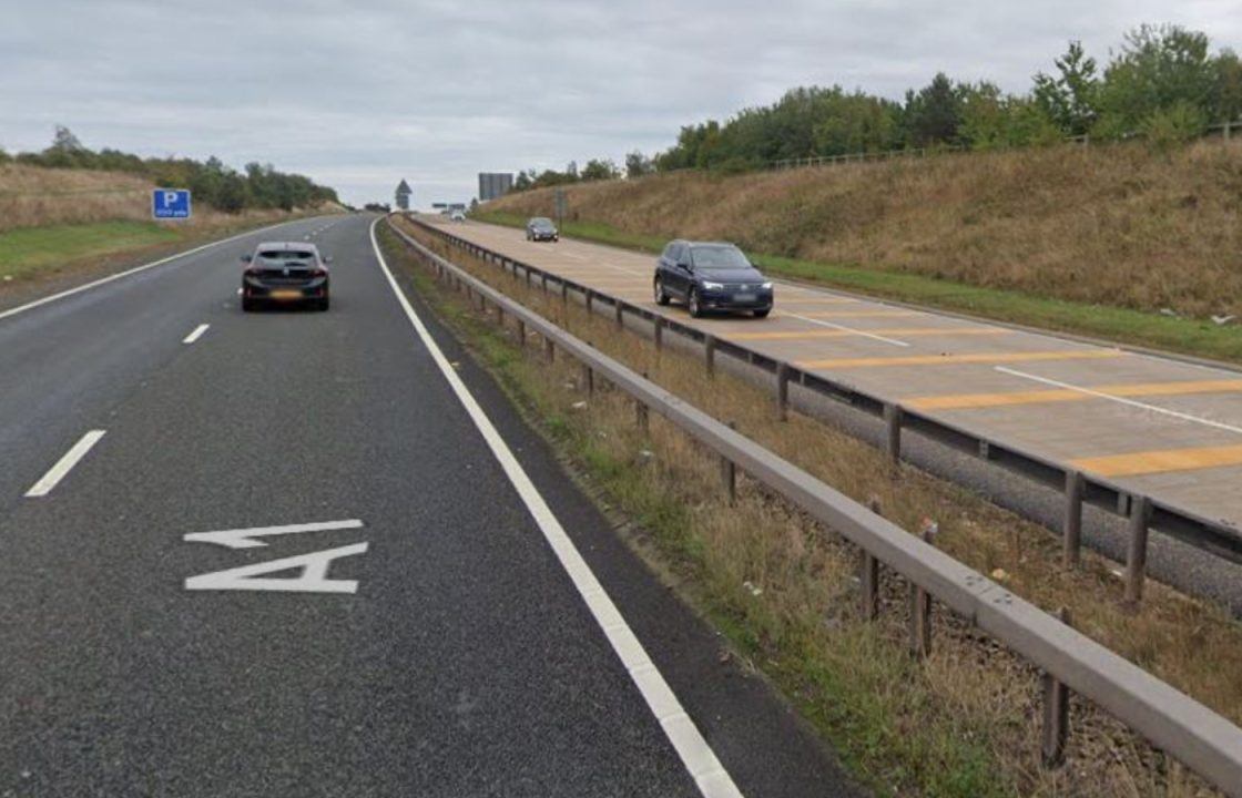 Woman pronounced dead after being struck on A1 near Dunbar by vehicle as road remains closed