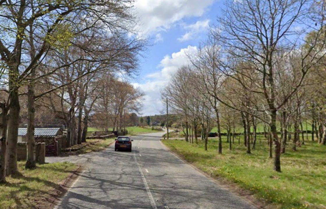 Fire crews rush to A93 near Crathes after double decker bus catches on fire