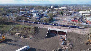 New rail bridge opens at Ravenscraig regeneration area