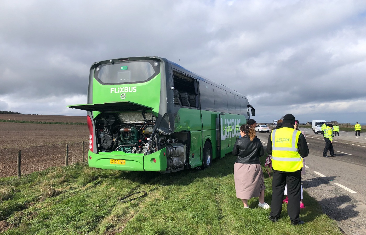 Thomas Ferguson's actions meant that the lorry avoided hitting the majority of the coach.