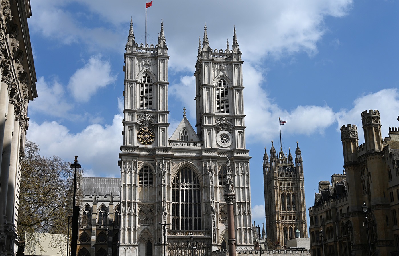 Westminster Abbey, the ancient cathedral in London where the King will be crowned