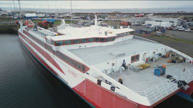 Emergency replacement ferry for Orkney enters service