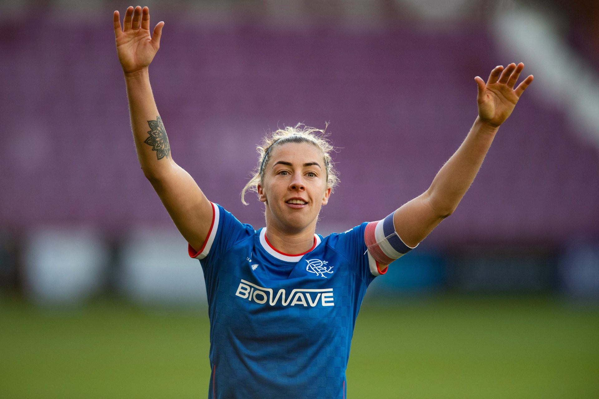 Scotland international Nicola Docherty aiming to make it two in a row for Rangers. 