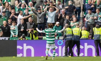 Kyogo aiming for strong finish to season after netting 50th Celtic goal in title clincher