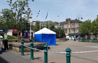 Police close off Houston Square in Johnstone after man’s body found