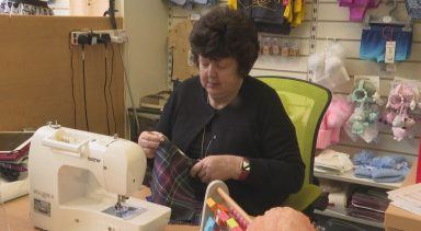 Gran who suffered near-fatal heart attack designs tartan to support Aberdeen Royal Infirmary medics