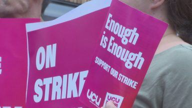 Edinburgh University staff strike amid wage cut row over marking boycott