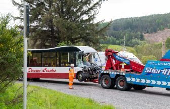 Eight injured as two air ambulances dispatched to bus and lorry crash