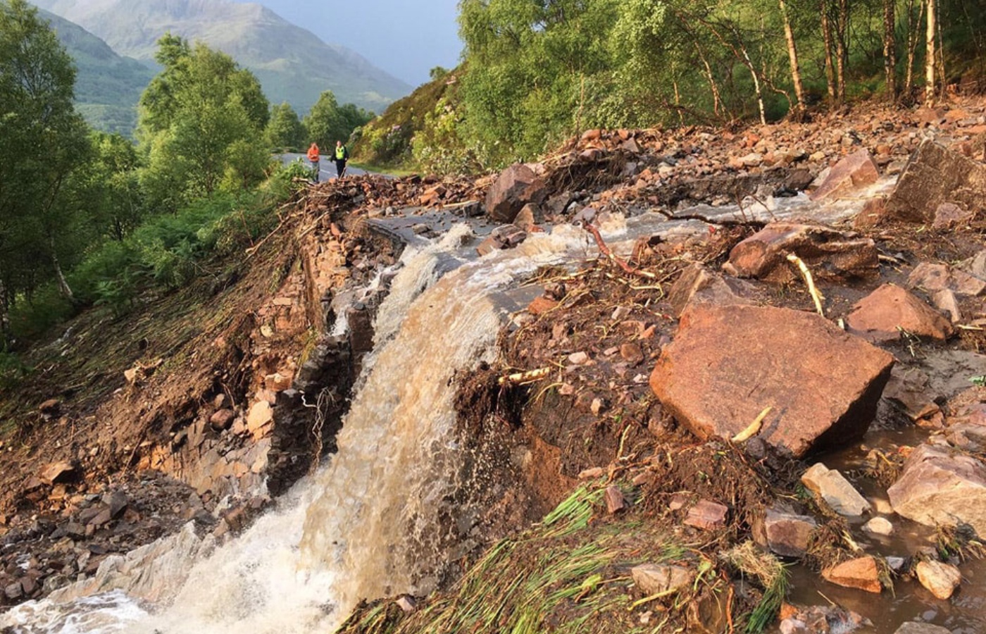 A stricken driver was rescued by the Glencoe MRT on Monday