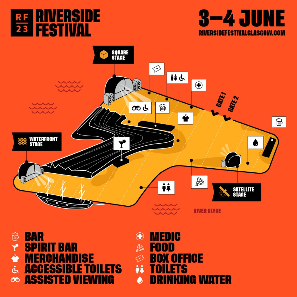 Map at Riverside Festival