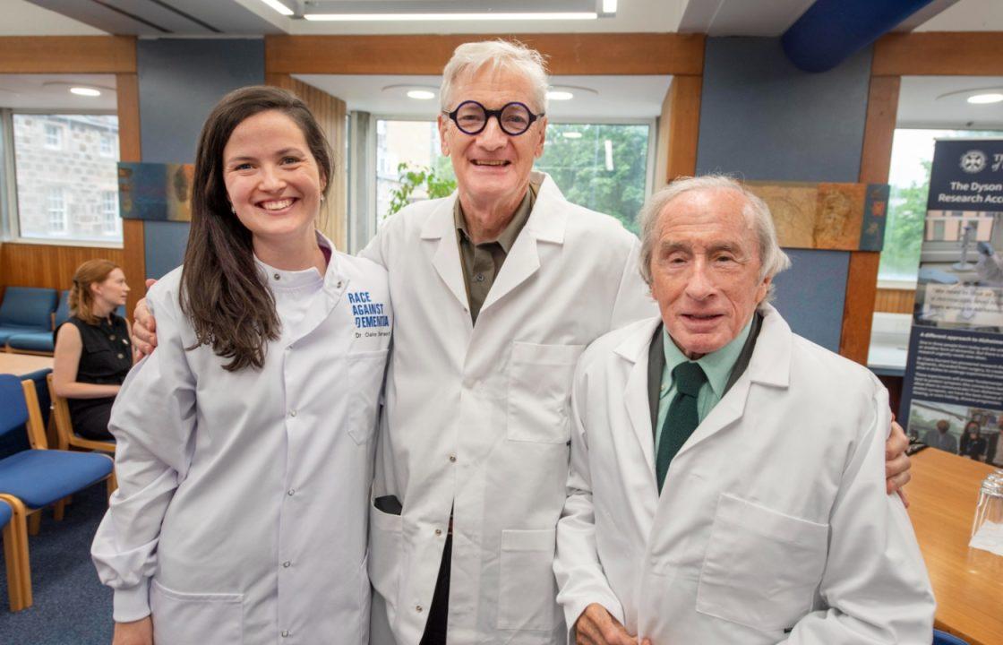 Formula One legend Jackie Stewart joins inventor Sir James Dyson pioneering dementia research