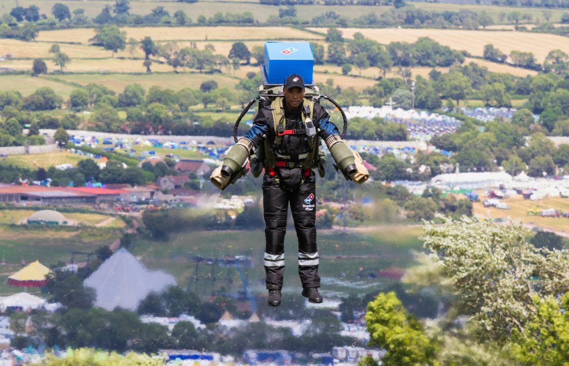 Domino’s delivers pizza to Glastonbury festivalgoers in ‘world first’ as Elton John set to play