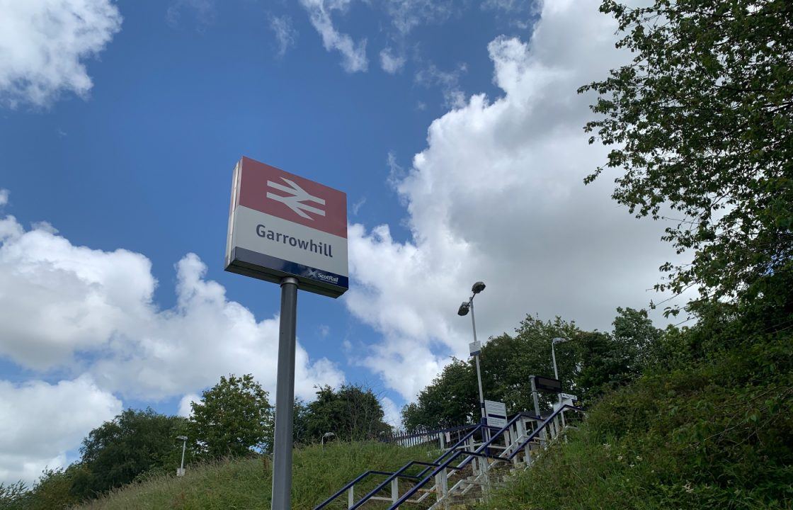 Man and two-year-old toddler in hospital after being hit by train at Garrowhill station in Glasgow