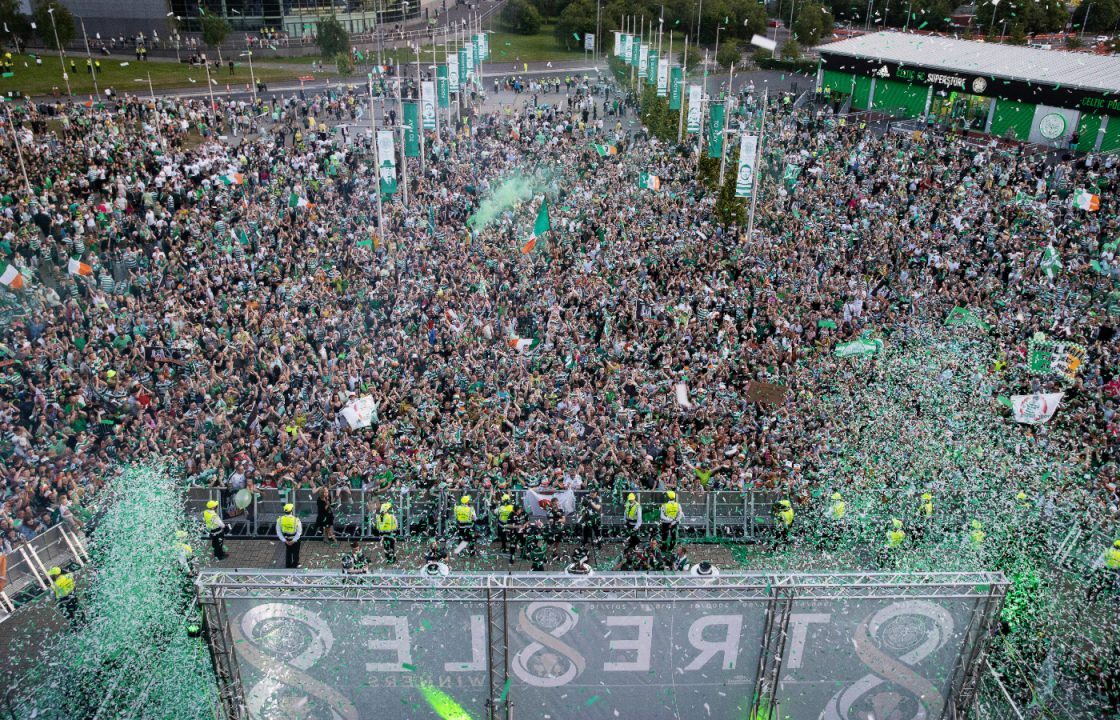 Unconscious Celtic fan punched paramedic during treble celebrations
