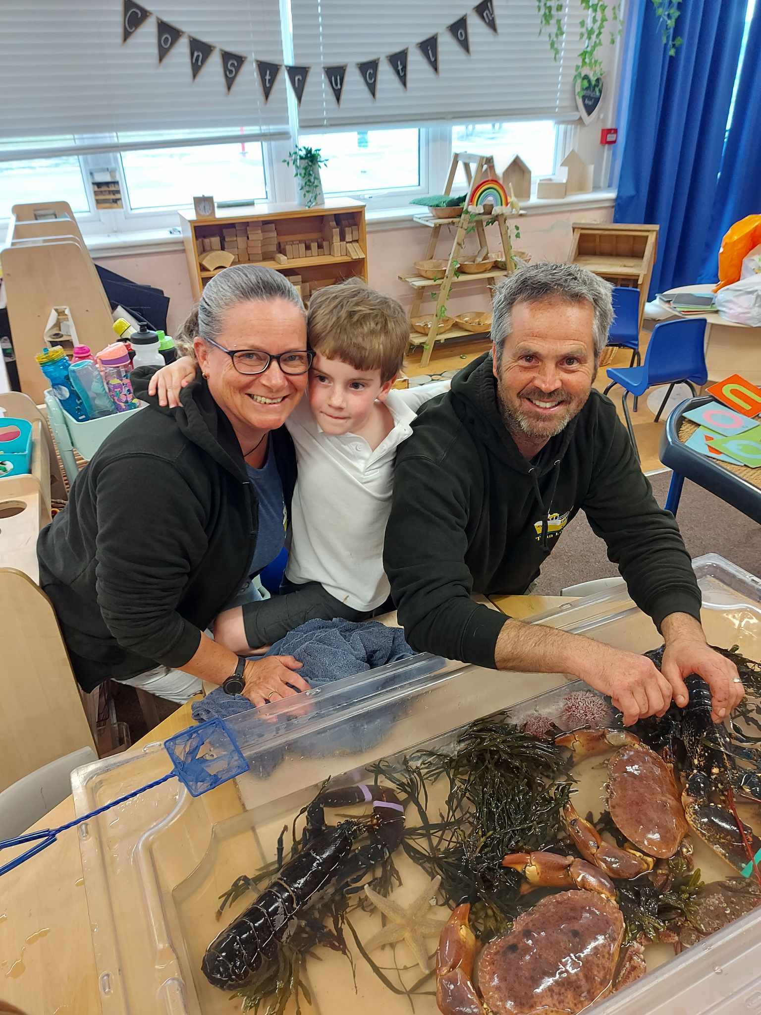 Ross and Tina Coventry with their seven-year-old son Jamie.