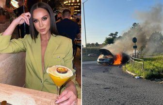 Vicky Pattison ‘shaken’ as Uber caught fire moments after she got out