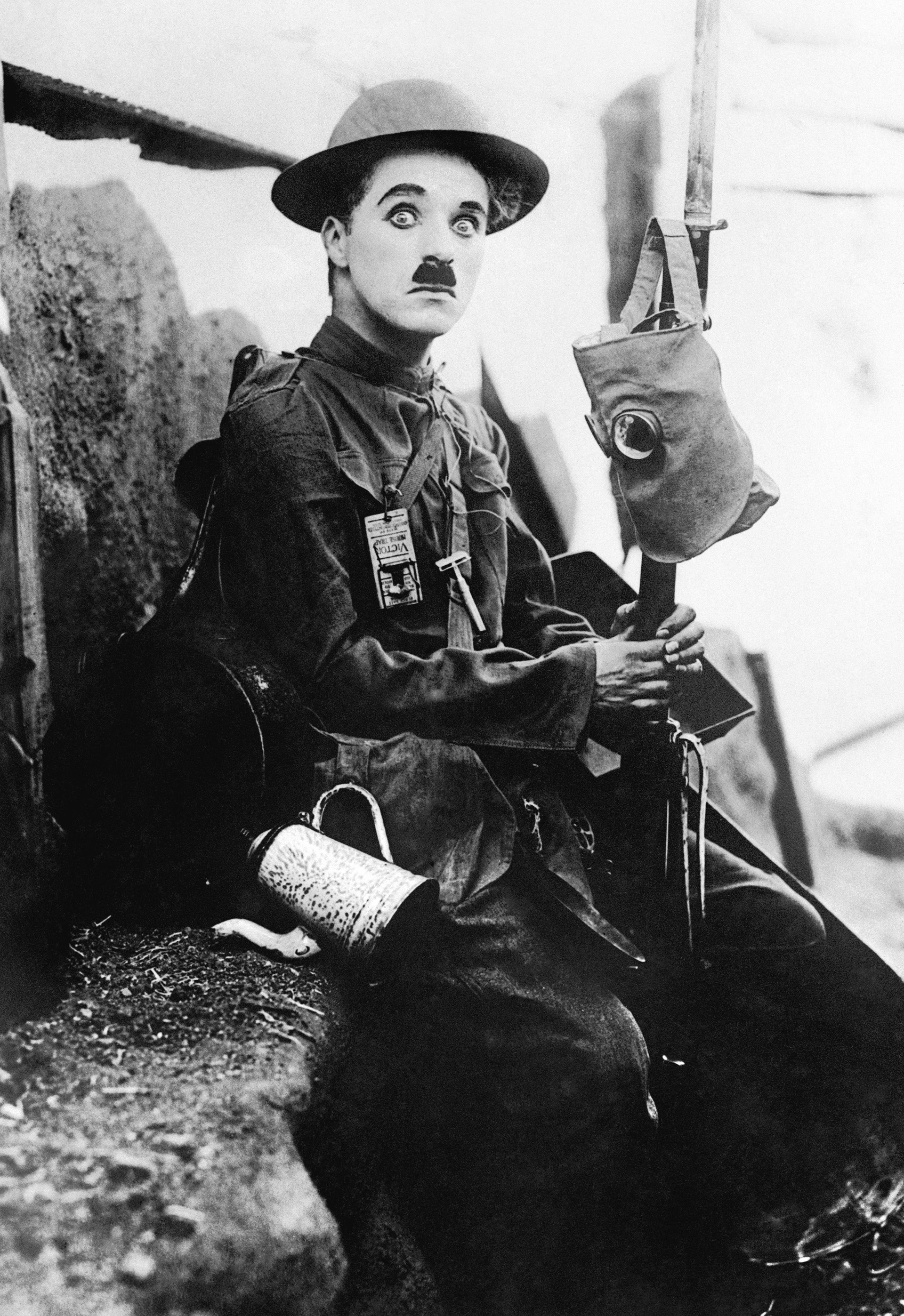 Charlie Chaplin in Shoulder Arms in 1918 (PA) 